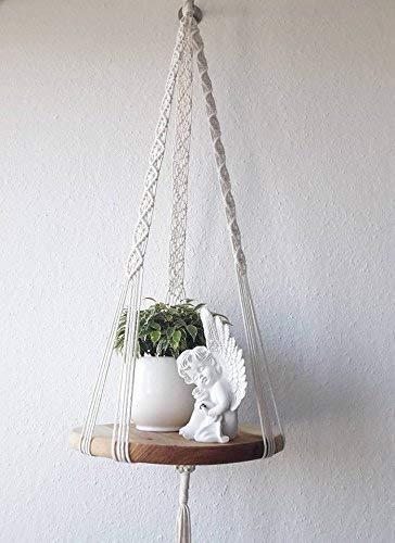 Macrame plant hanger or hanging table