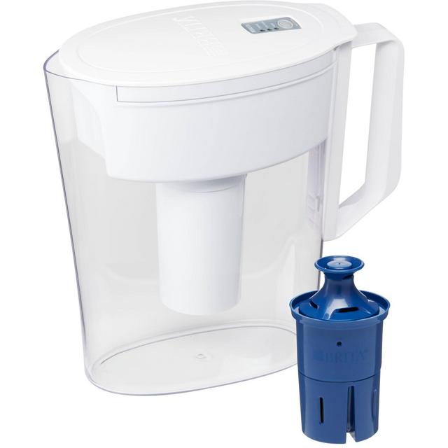 Brita 6-Cup Longlast Soho Water Filtration Pitcher - White