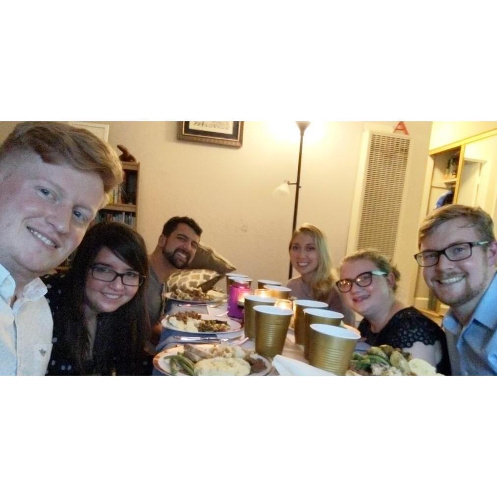 Thanksgiving in California with good friends that Sara has known her whole life. (November 2020)