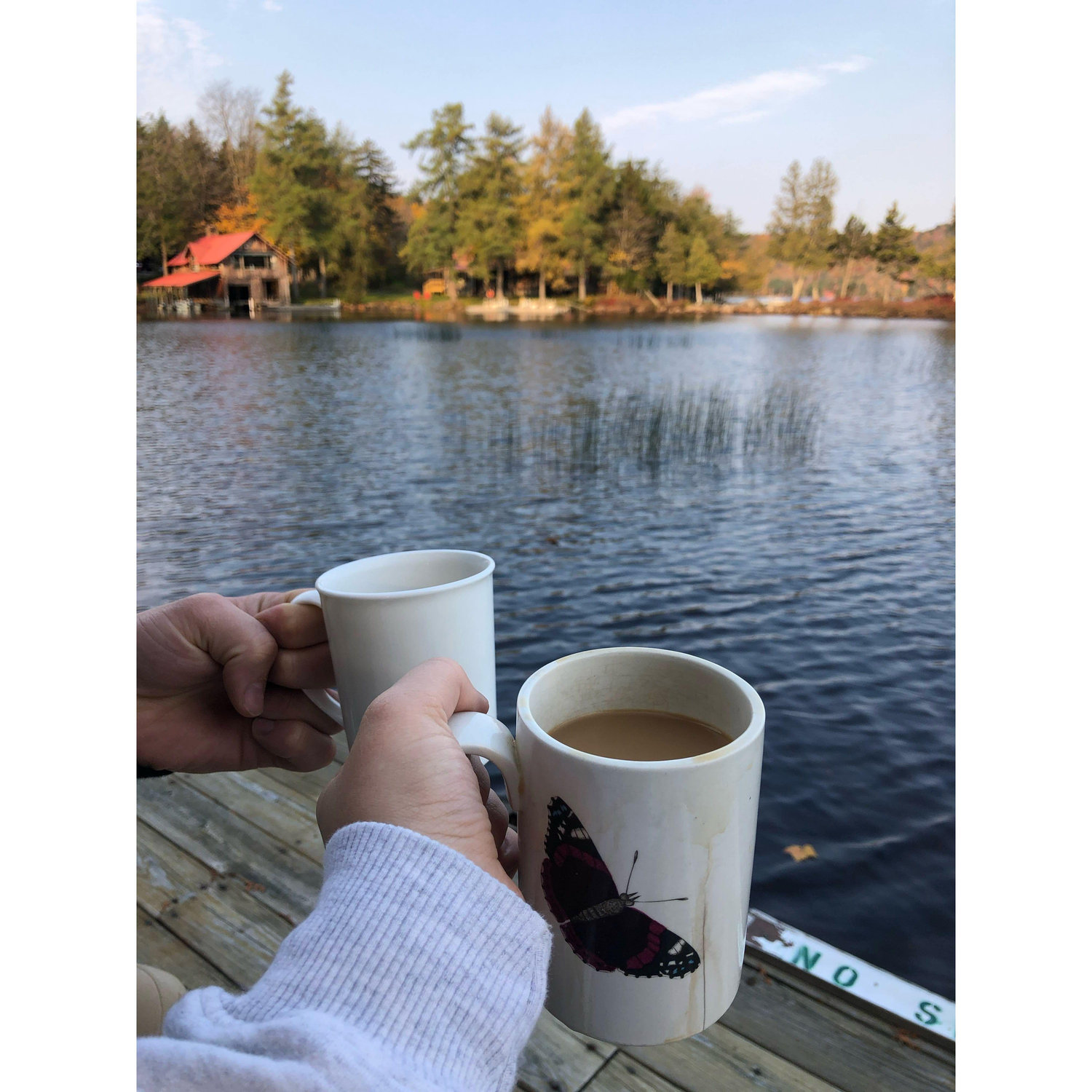 Best way to start the morning is on Big Moose Lake!