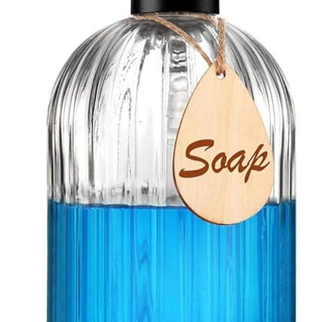 Soap Dispenser with Silicone Pad – Premium Quality – Dish soap Dispenser, Hand Soap Dispenser – Rust Proof Stainless Steel Pump – Ideal for Kitchen Dish soap, Bathroom soap