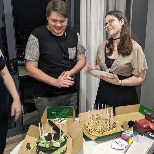 Shared birthday weeks means 2 cakes :)