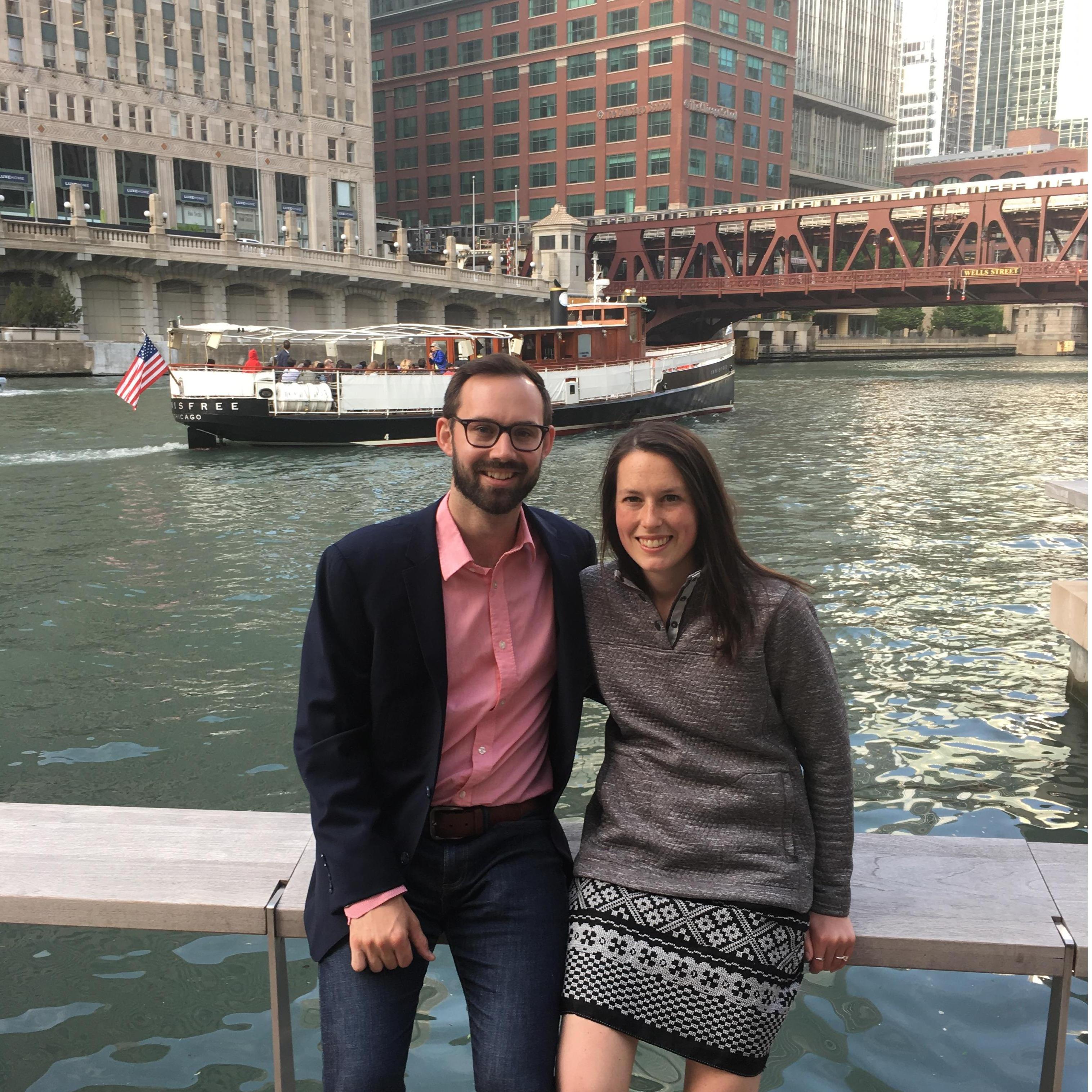 Last date night in Chicago before Katherine moved to Seattle (followed by Jeff a few months later). We saw Hamilton, and we loved it.