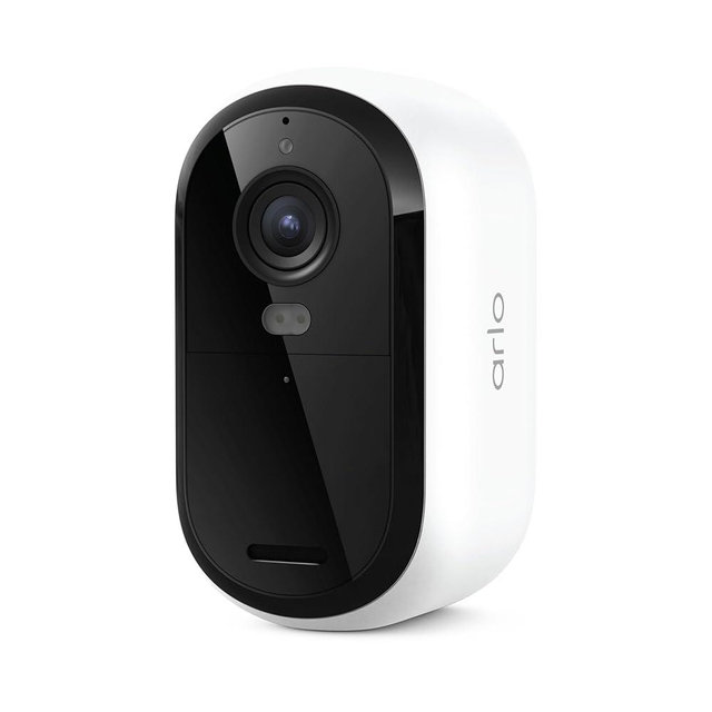 Arlo Essential Security Camera 2K (3rd Gen, 2025 Release) - Wireless Outdoor Camera, Battery Power, Person Recognition, Package Detection, Animated Preview, 1-Month Trial of Secure Plan, 1 Cam, White