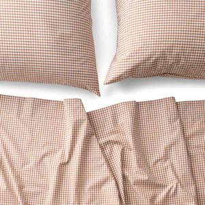 QUEEN Gingham Percale Sheet Set