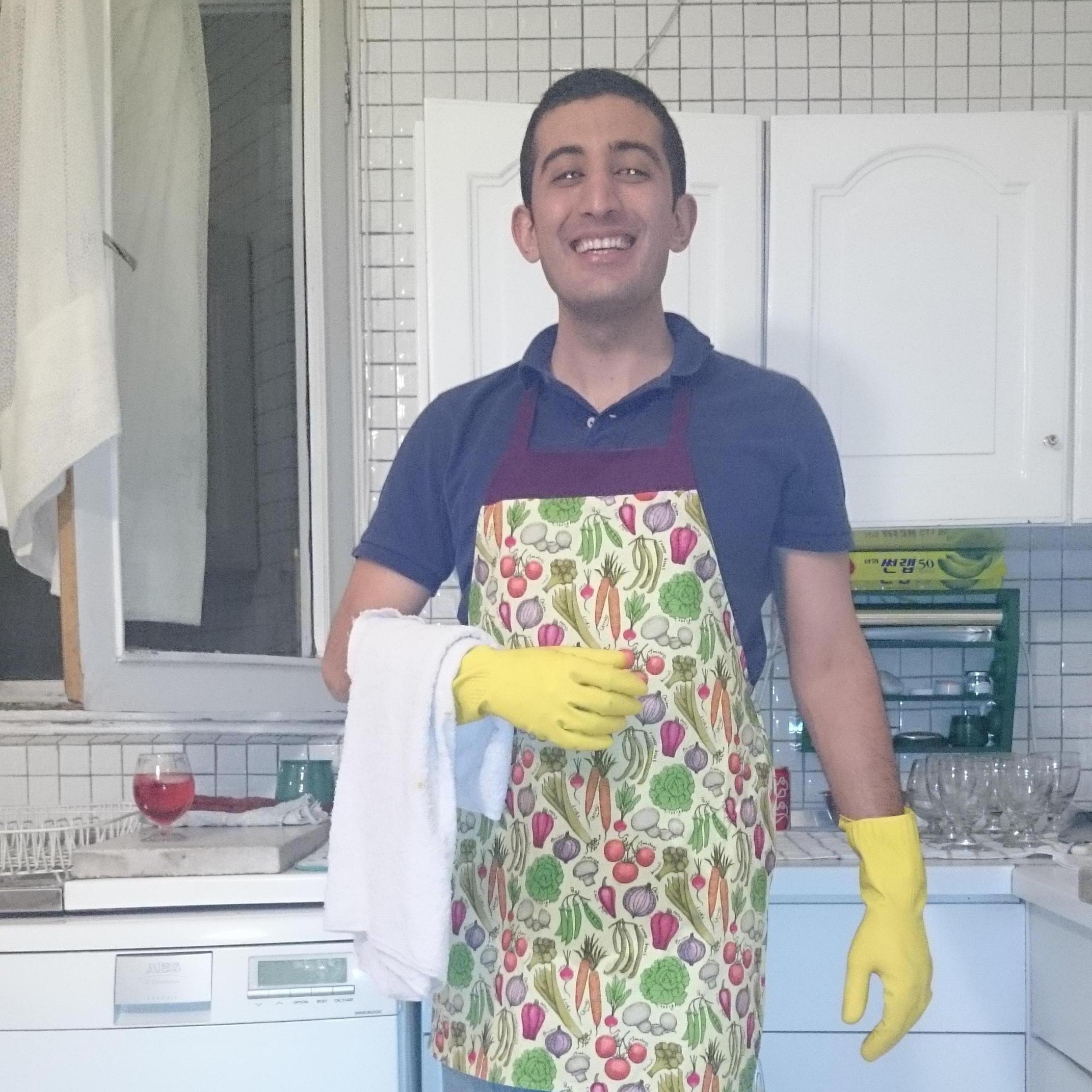 Somehow I always ended up washing the dishes... Although at times it could be debatable.