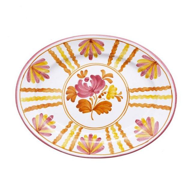 Blossom Hand-Painted Ceramic Platter