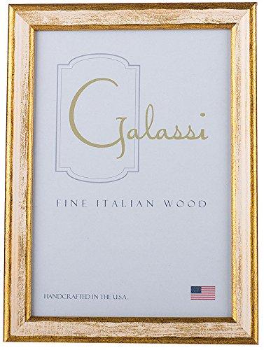 F. G. Galassi Handcrafted Fine Italian Wood Photo Picture Frame, Traditional Cream/Gold, 4x6, Made in USA, Model No. 15046