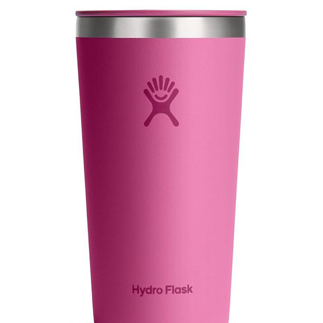 Hydro Flask All Around Tumbler Press-in Lid, Insulated Travel Mug, Stainless Steel Coffee Cup 20 Oz Reef Pink
