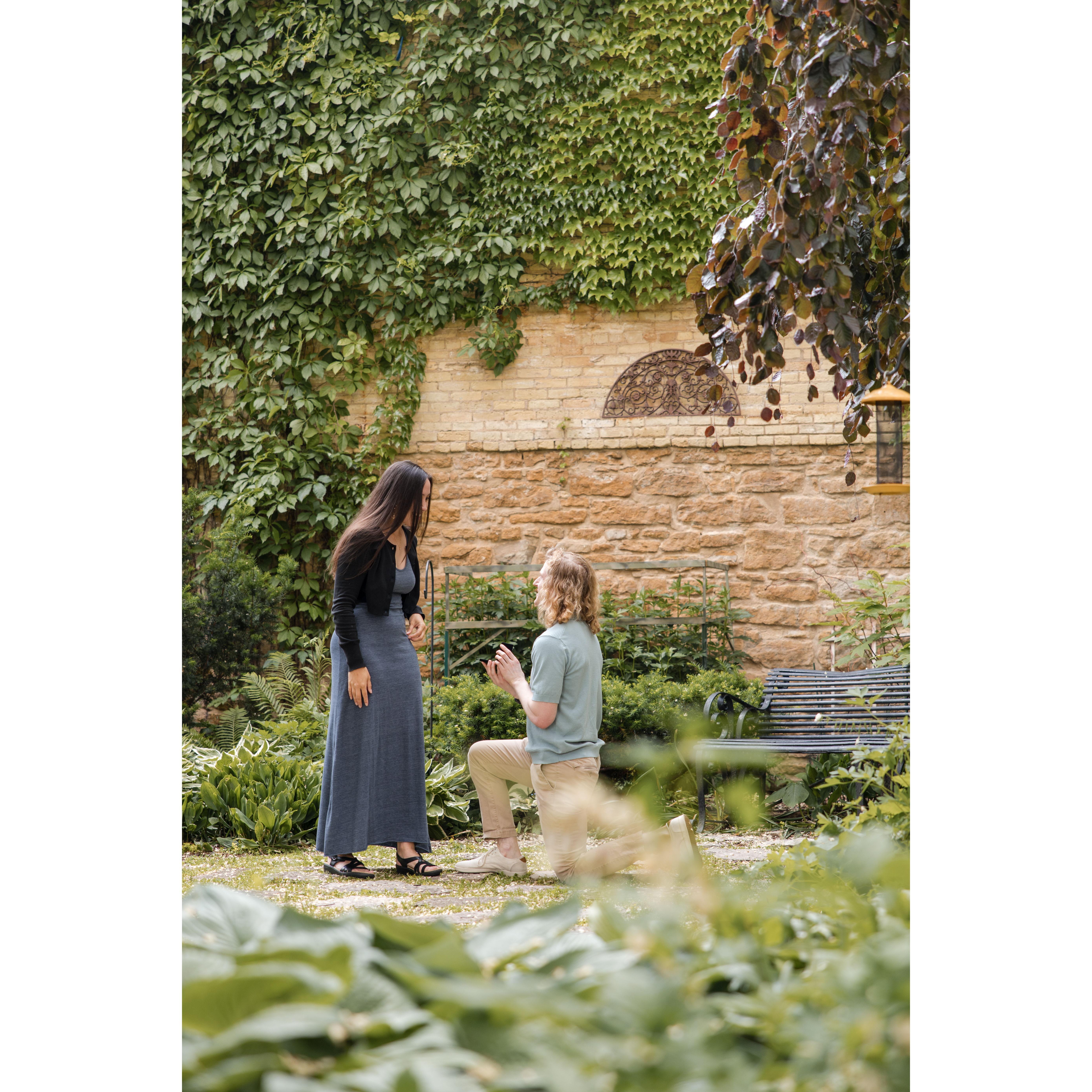 Eric had a hidden photographer document the entire proposal.