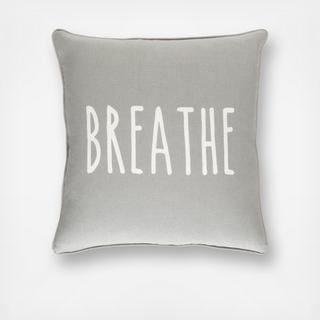 Glyph Breathe Throw Pillow
