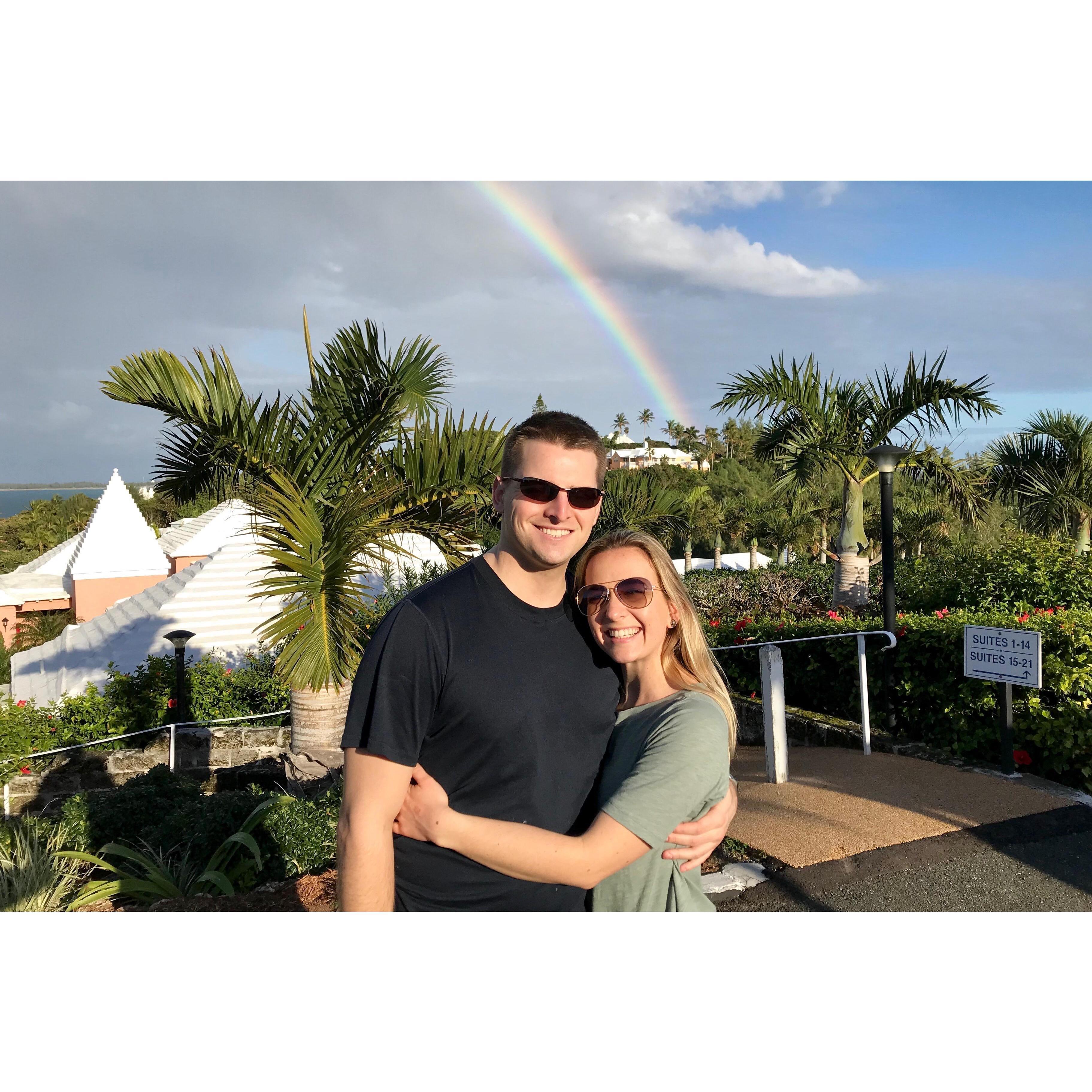 Rainbow at Mid Ocean Club in Bermuda