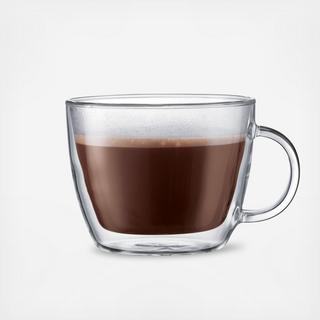 Bistro Double Wall Latte Cup, Set of 2