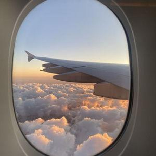 Our flight to Japan