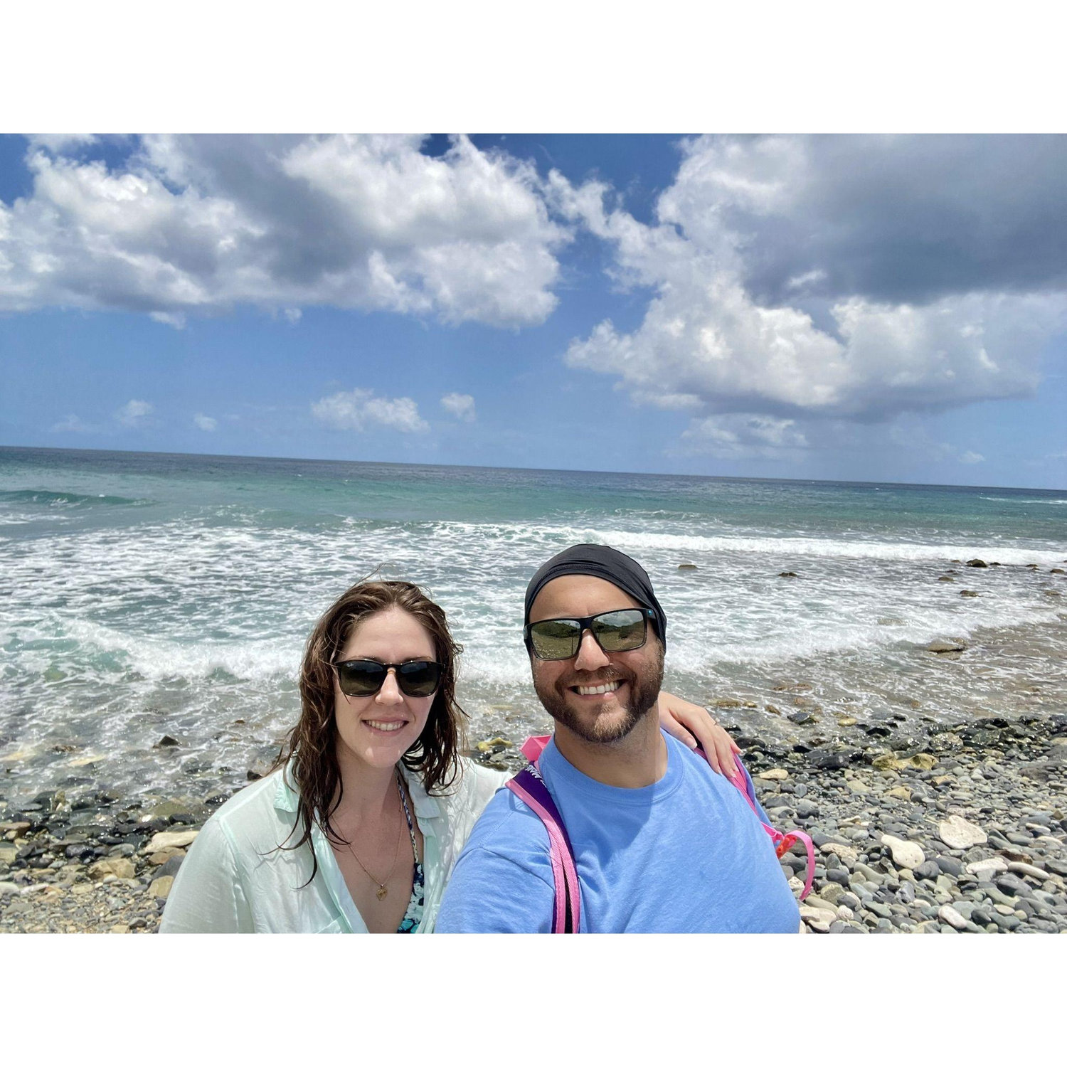 Before a hike in St. Croix