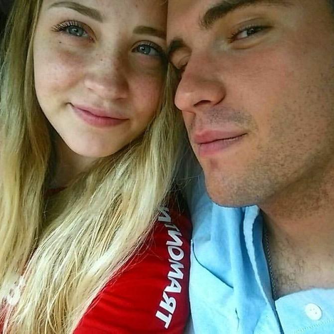 Our first picture as a couple in North Carolina.