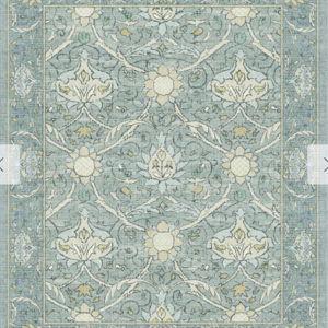 Montreal Dusty Blue Rug by Morris & Co. | All-In-One Rug | 2.5'x7' | Ruggable