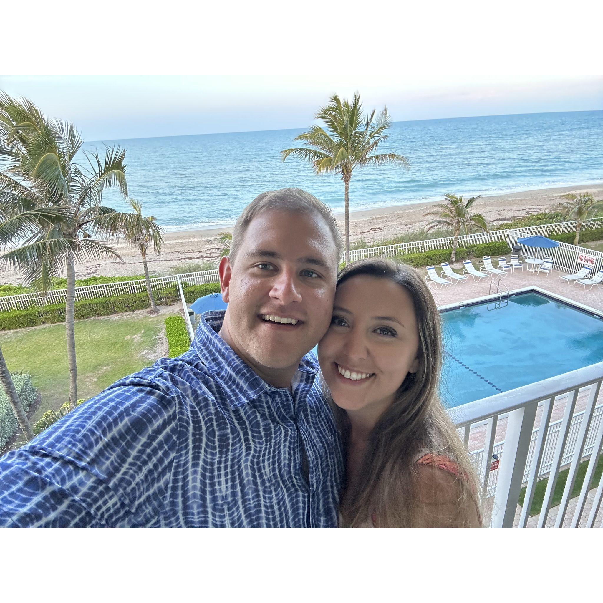 Fred takes Jordan on a romantic 'stay-cation' for her 28th birthday! The two enjoy a beach front condo in Hutchinson Island after they just said 'YES' to their wedding venue!