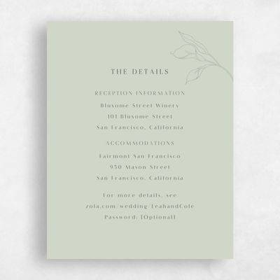 Grassy Sage, Green Wedding Enclosure - Arum