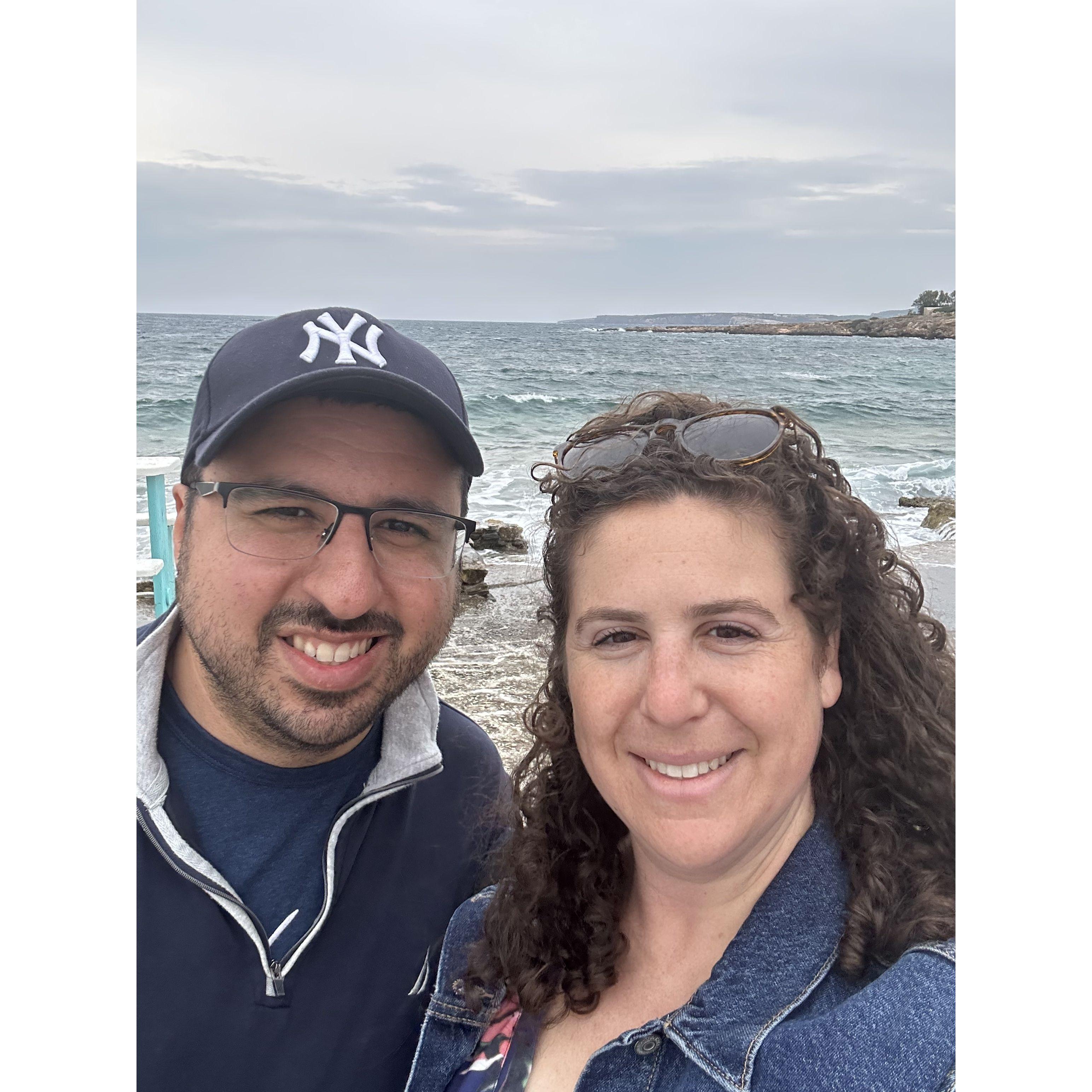 Our first international trip to Greece for Allan's 35th birthday.