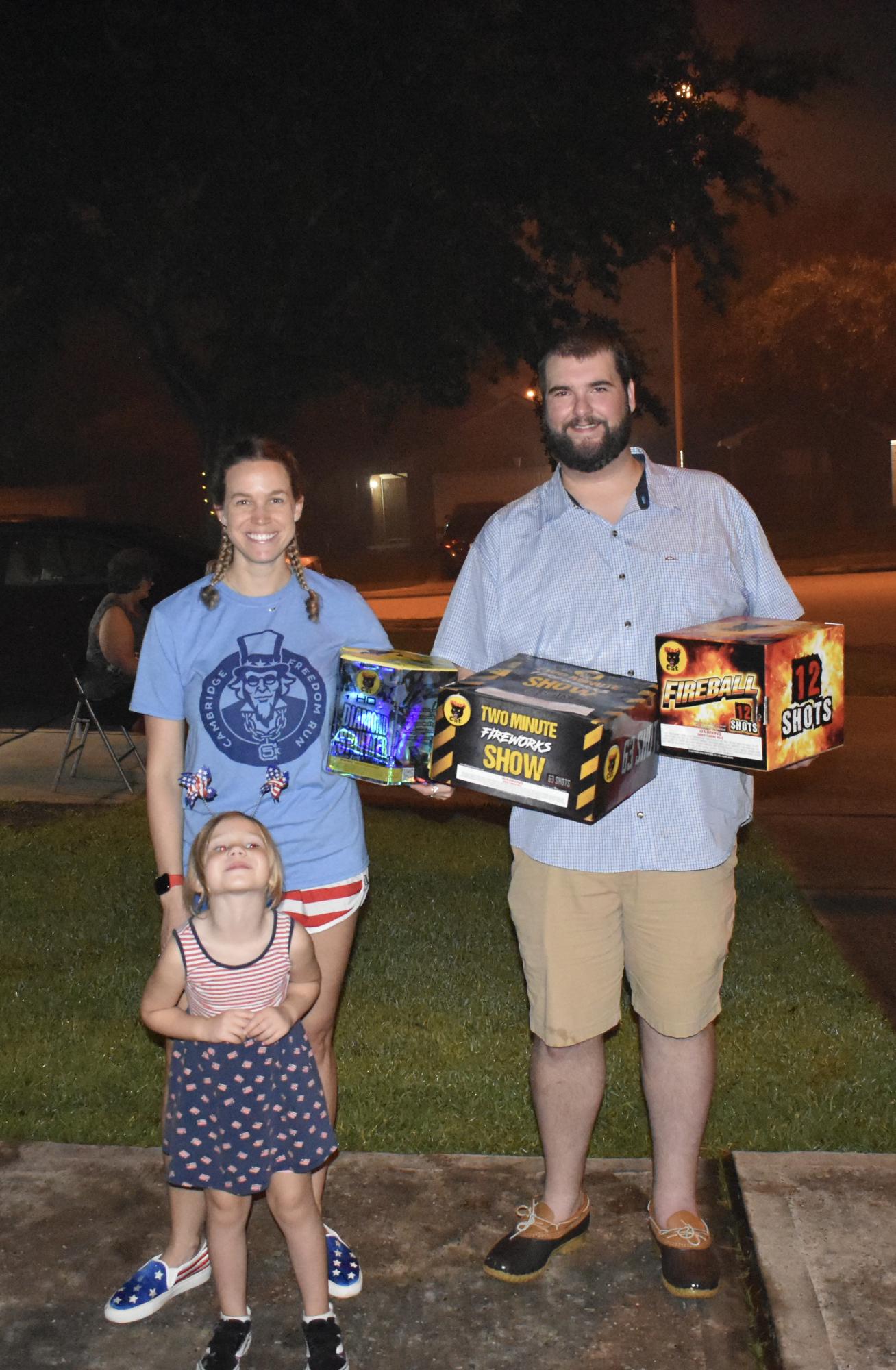 Fourth of July 2021, with Peyton (their flower girl)
