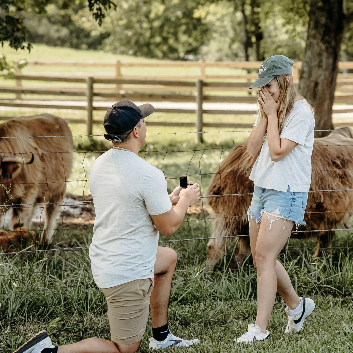 Jerrard asked Chelsea to marry him at Mill Creek Farm in Cookeville!