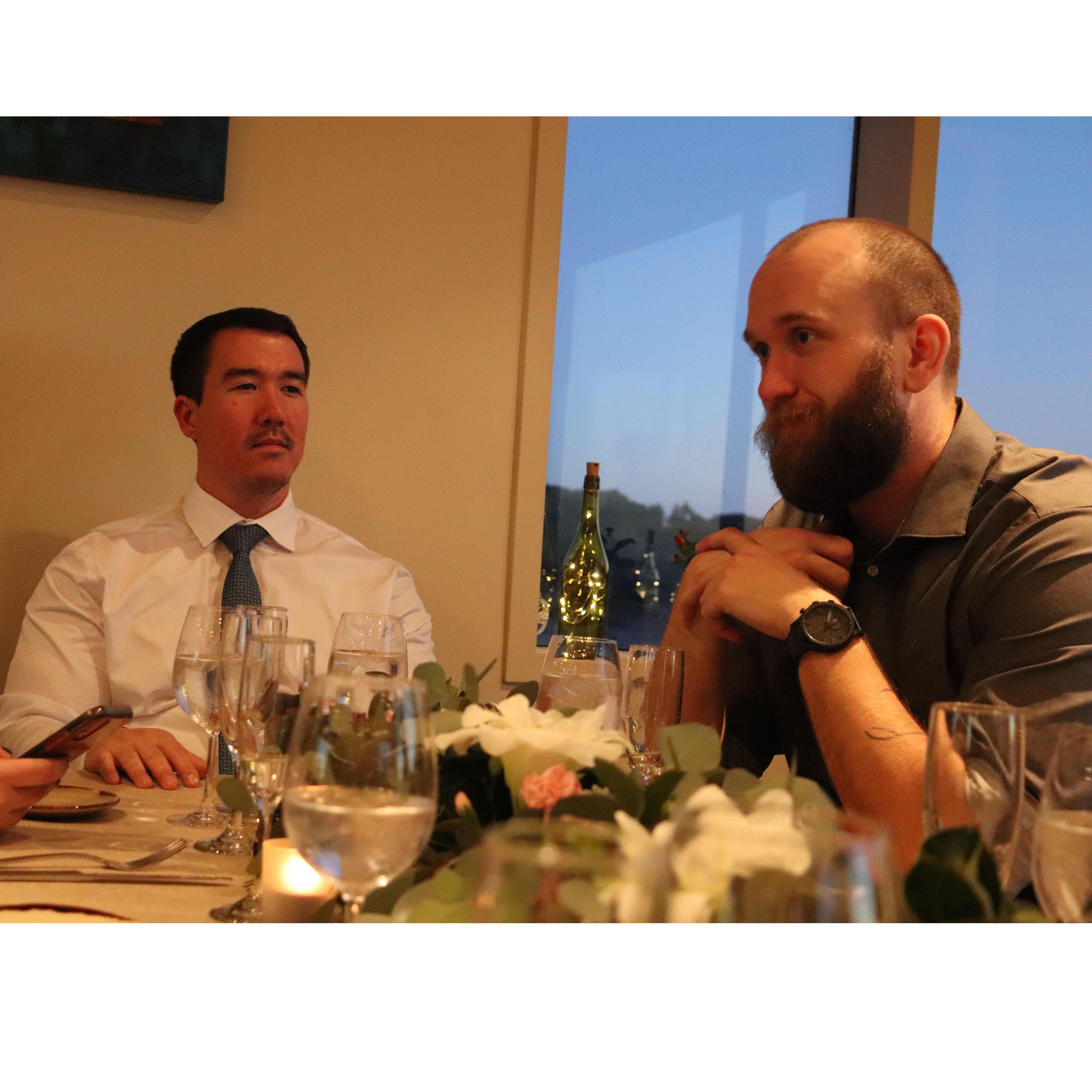 Josh and Elliot at the dinner!
