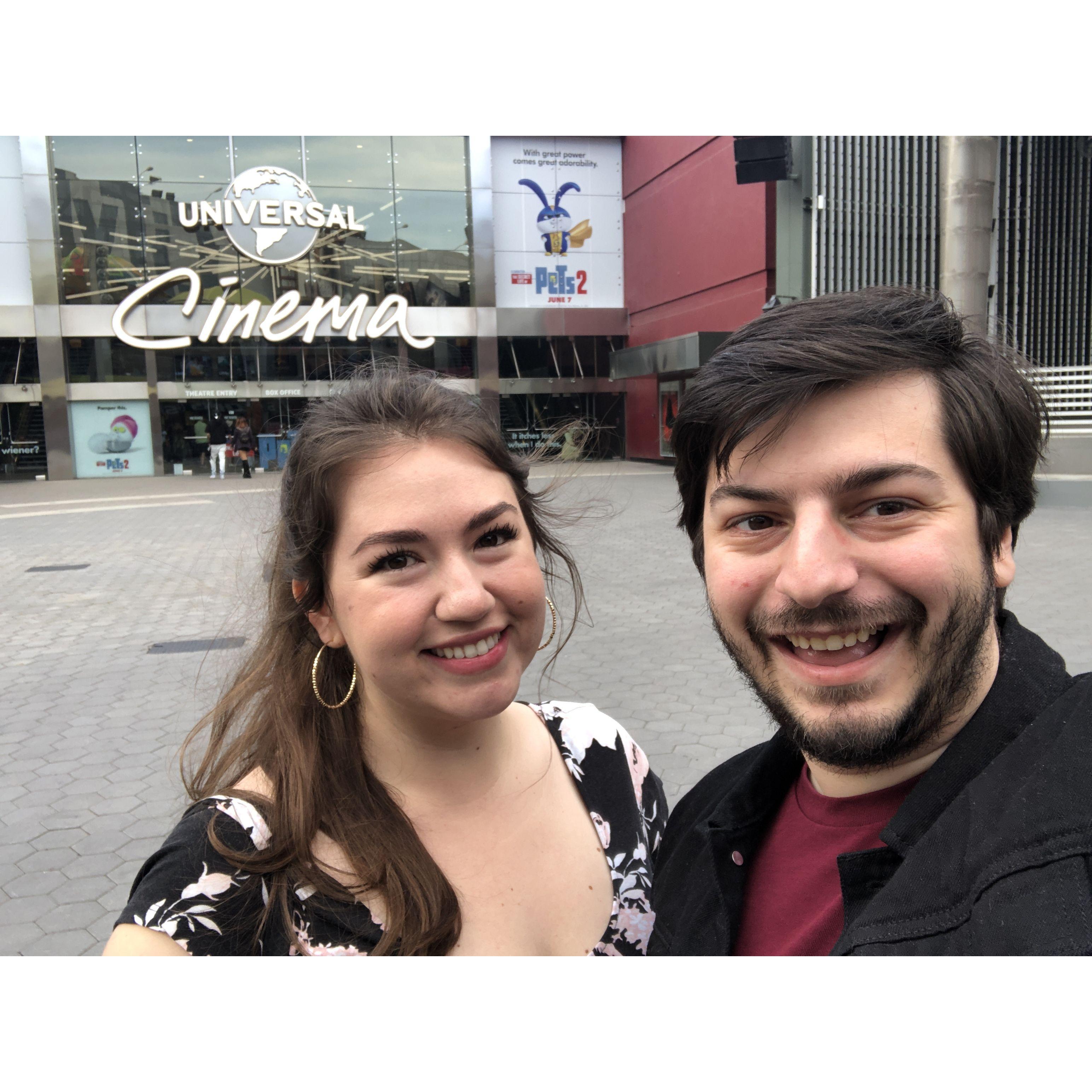 One of our first dates at Universal
