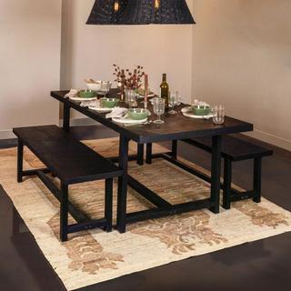 Blakely Elegant Trestle Dining Table