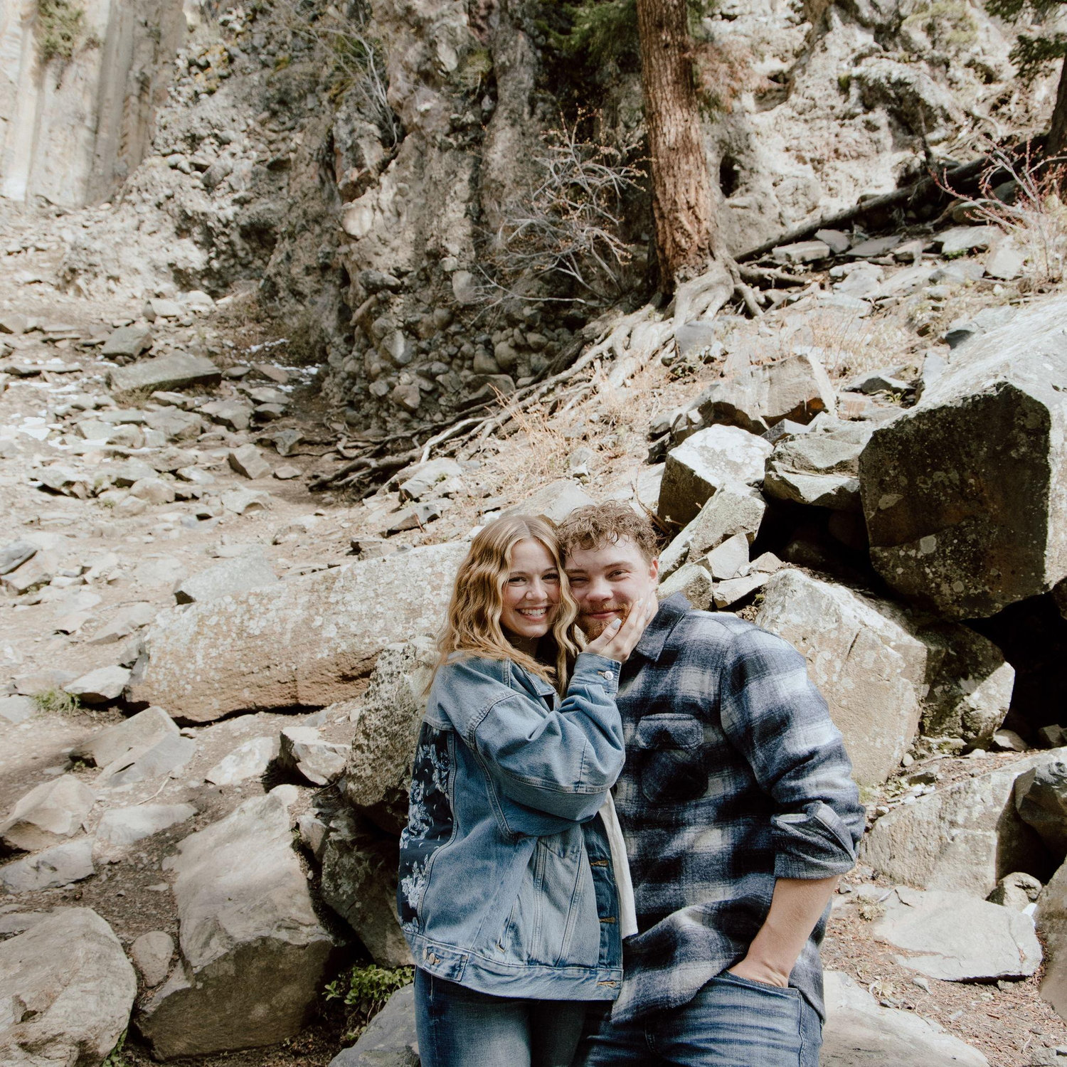 smiles right after she said yes