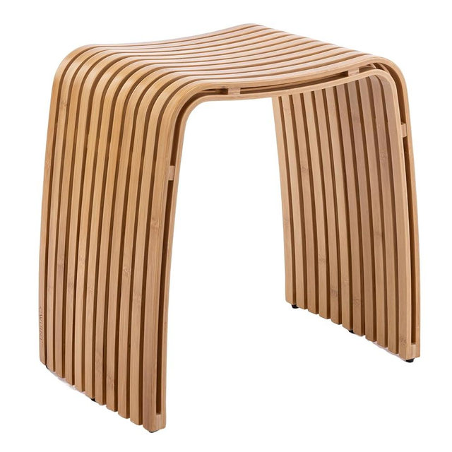 Bamboo Dining Stool and Chair - Durable and Beautifully Designed for Dining Room, Living Room, Bedroom and Bathroom