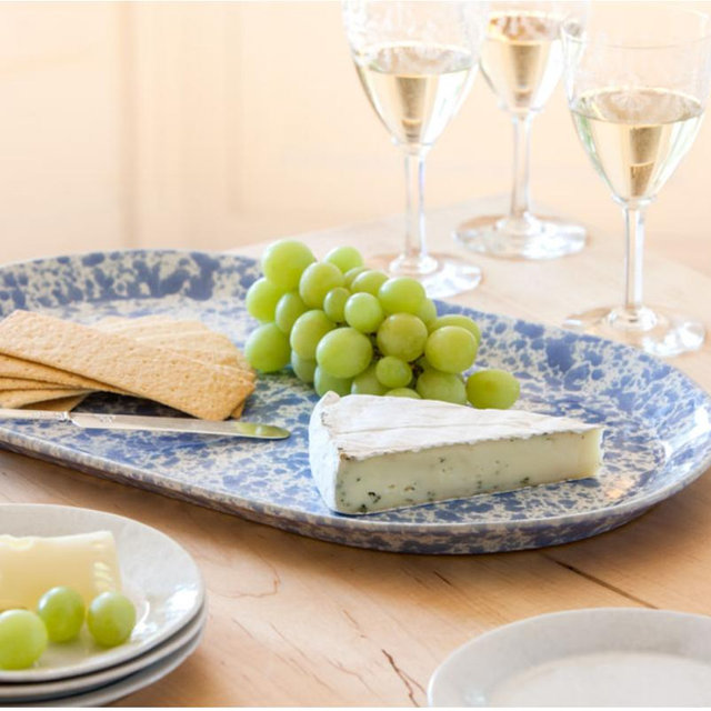Sideboard Platter - Morning Glory Blue