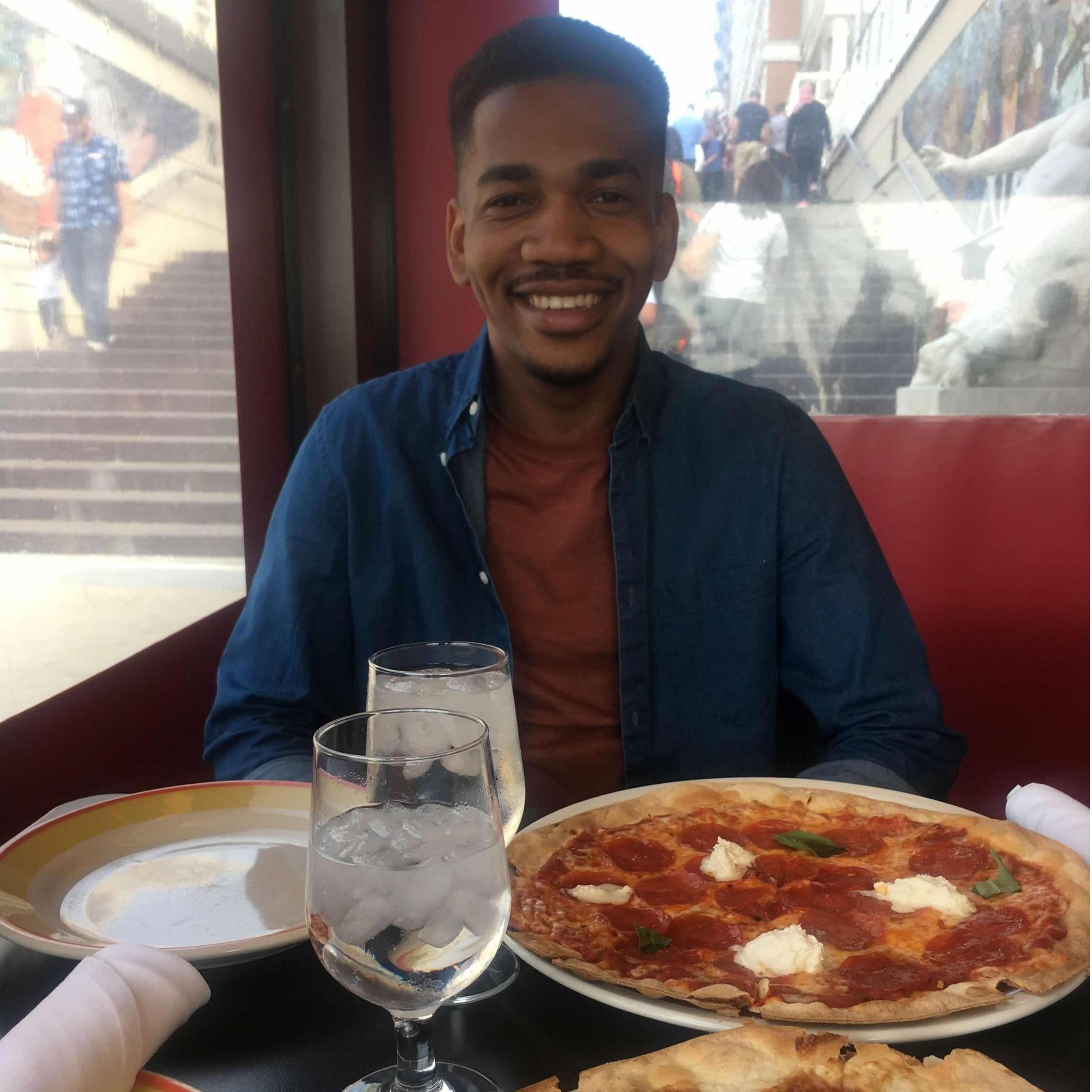 April 15, 2017 Our first date at Fiorella's Pizza in National Harbor!