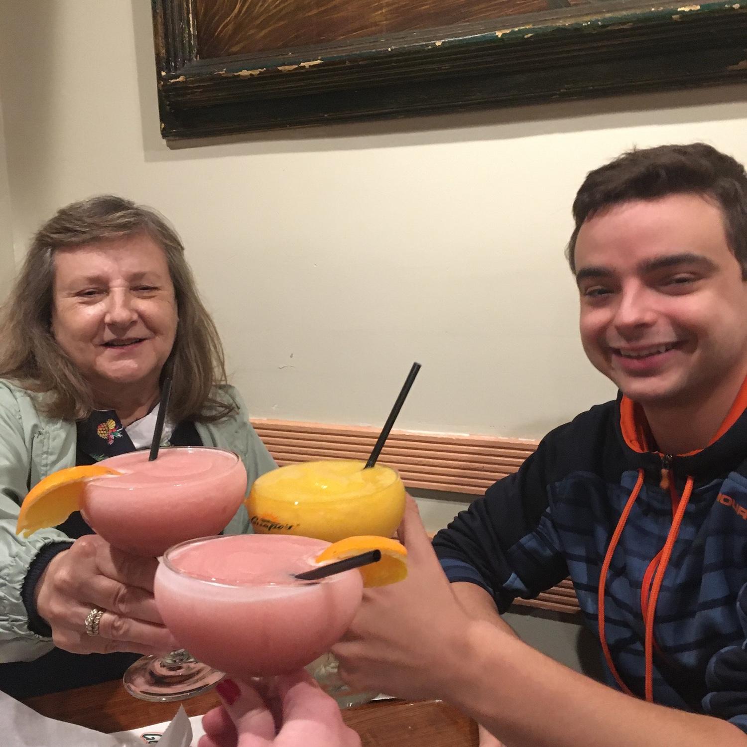 Marcia visiting Nate and Claire, Washington DC 2019