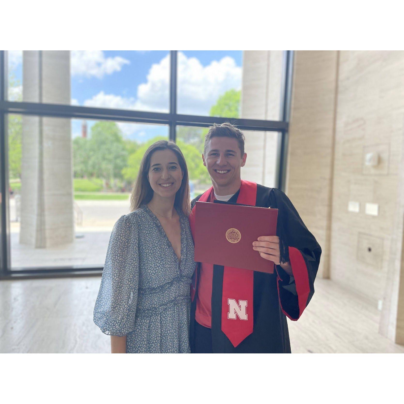 May 2022 - Joe graduated from UNL with a Bachelors in Chemical Engineering
