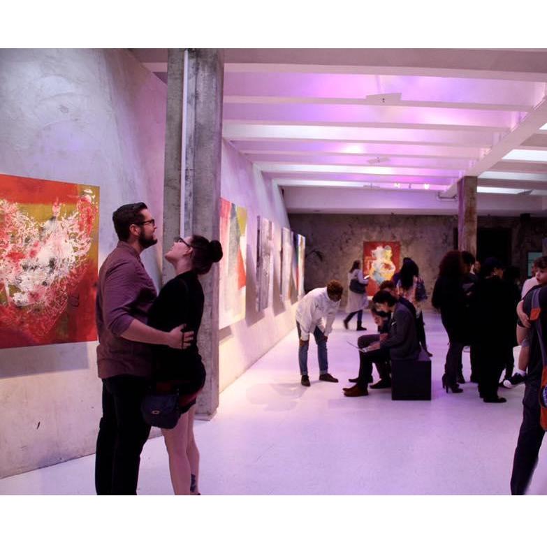 2015 - This is us at the art show Daniel put on with two of his friends who were attending Otis with him