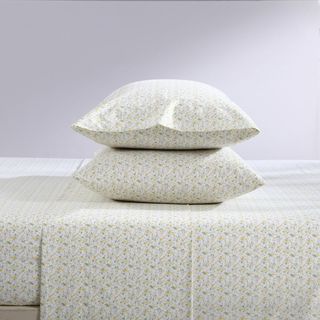 Evie Cotton Percale 4-Piece Sheet Set