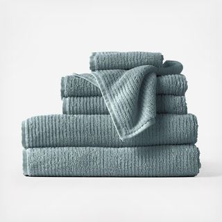 Temescal Organic Ribbed 6-Piece Towel Set