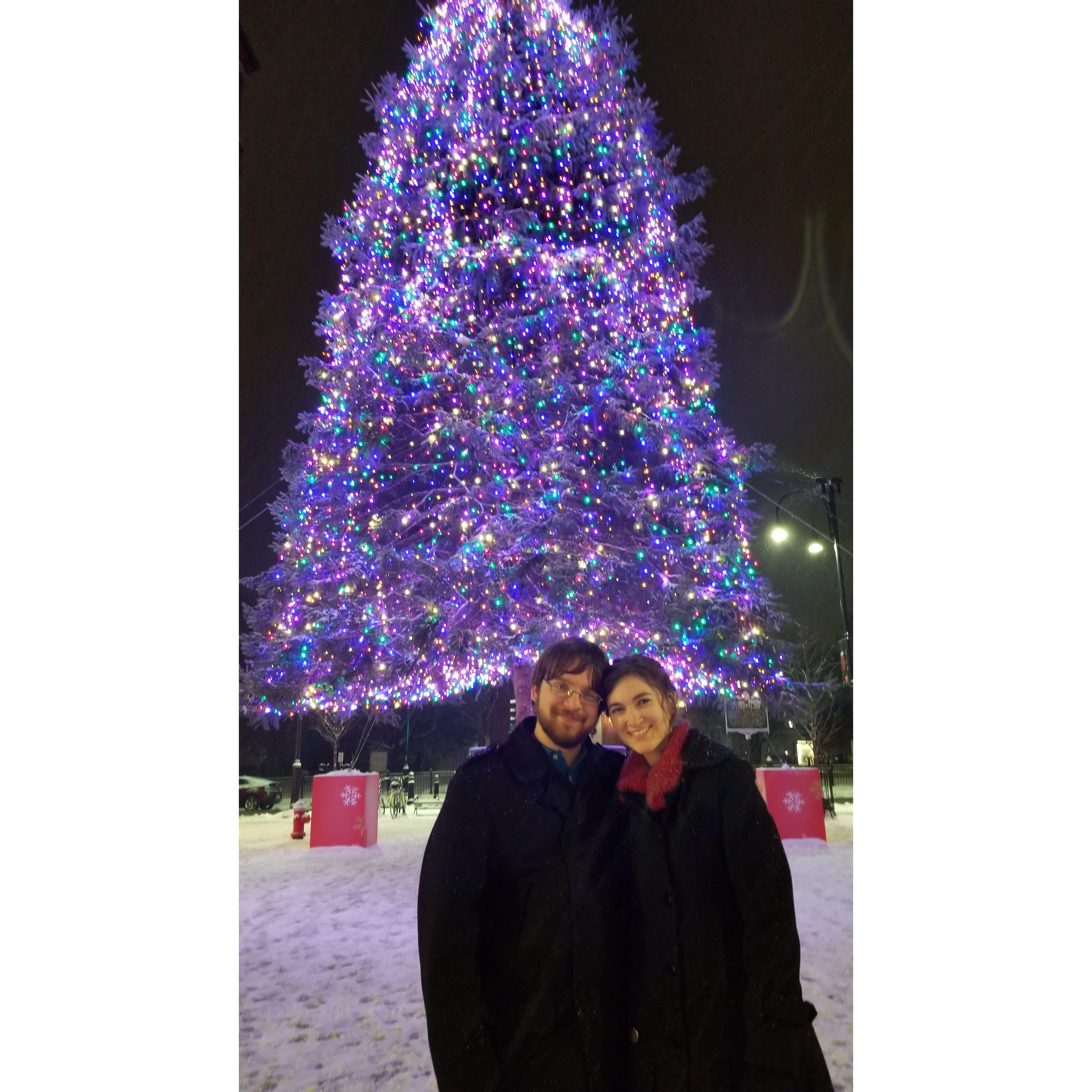 Our very first photo together, December 2017
