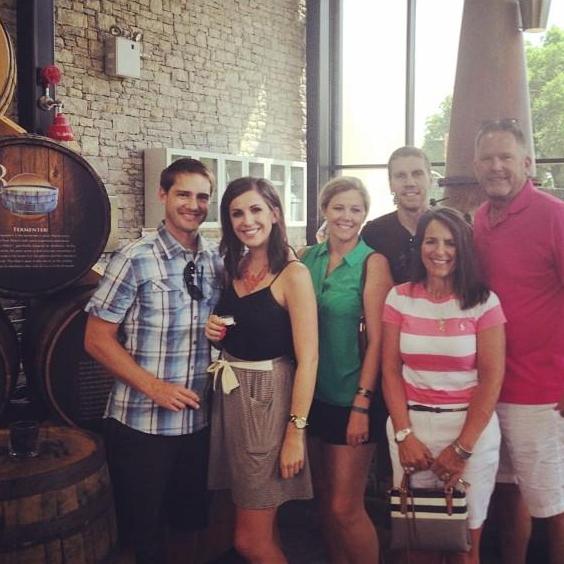 Distillery tours with the Bourlands & Halberstadts in Kentucky - with a pit stop at a brewery, of course (Kentucky bourbon barrel ales).