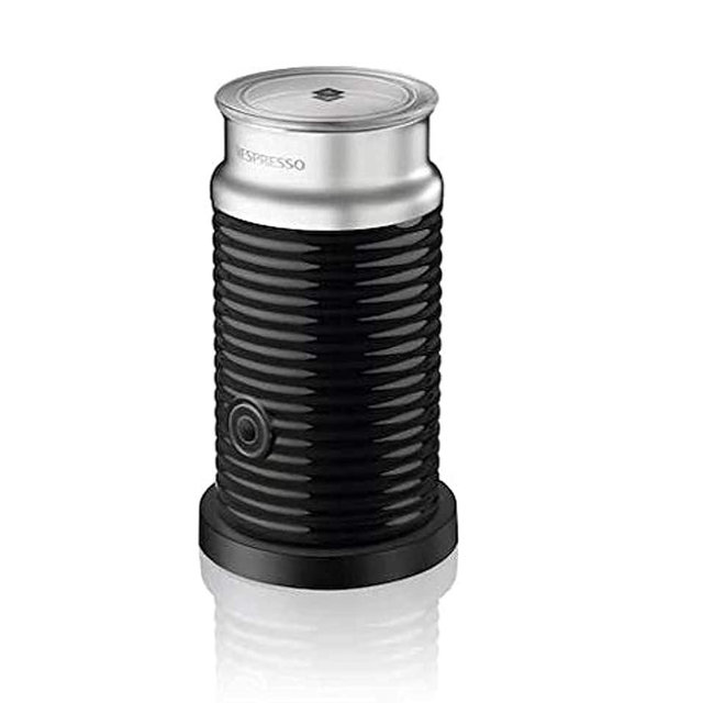 Nespresso Aeroccino 3 One-Touch Non-Stick Milk Frother with Automatic Shut-Off for Hot Milk Foam, Hot Milk, or Cold Froth (Black)