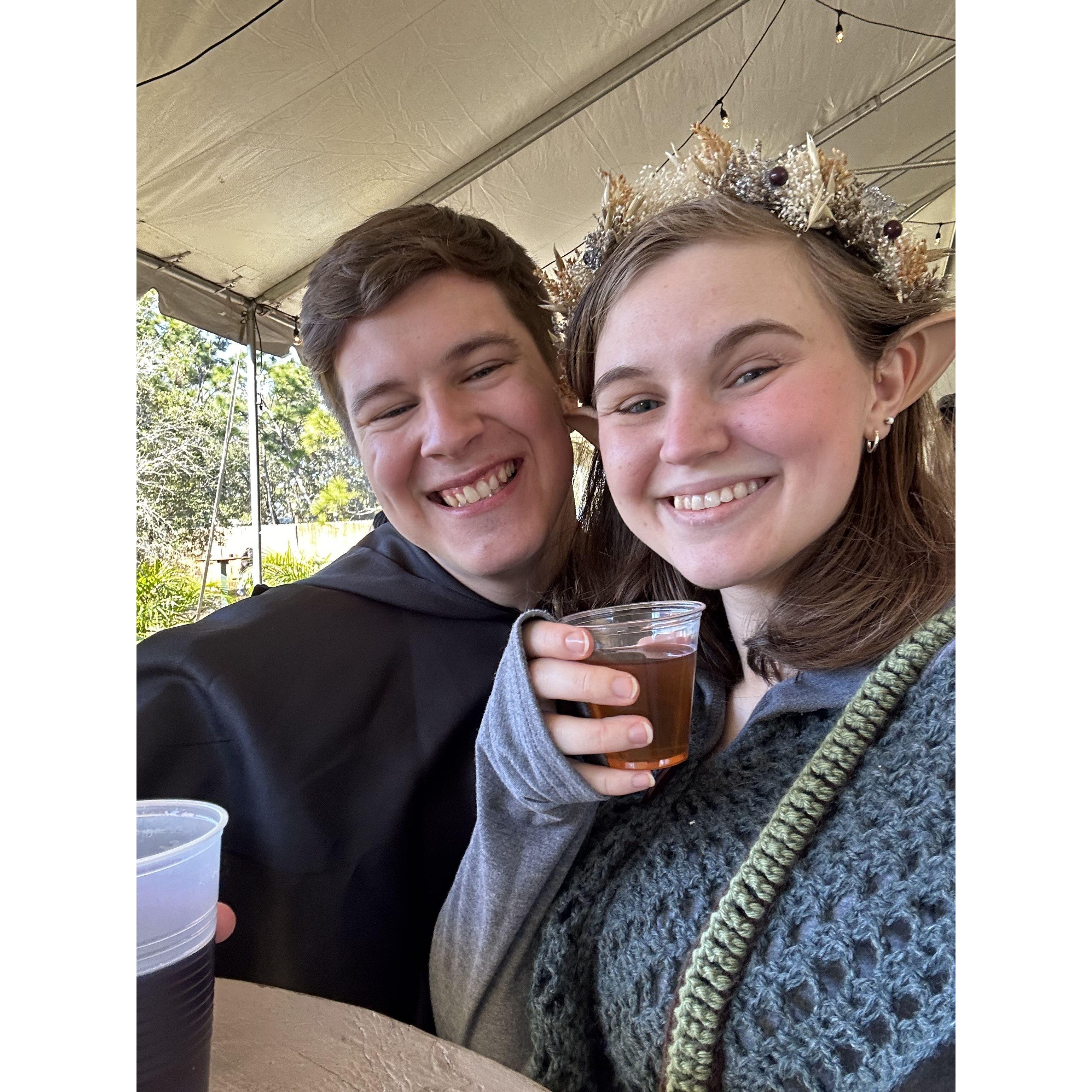 We took this at our first renaissance fair