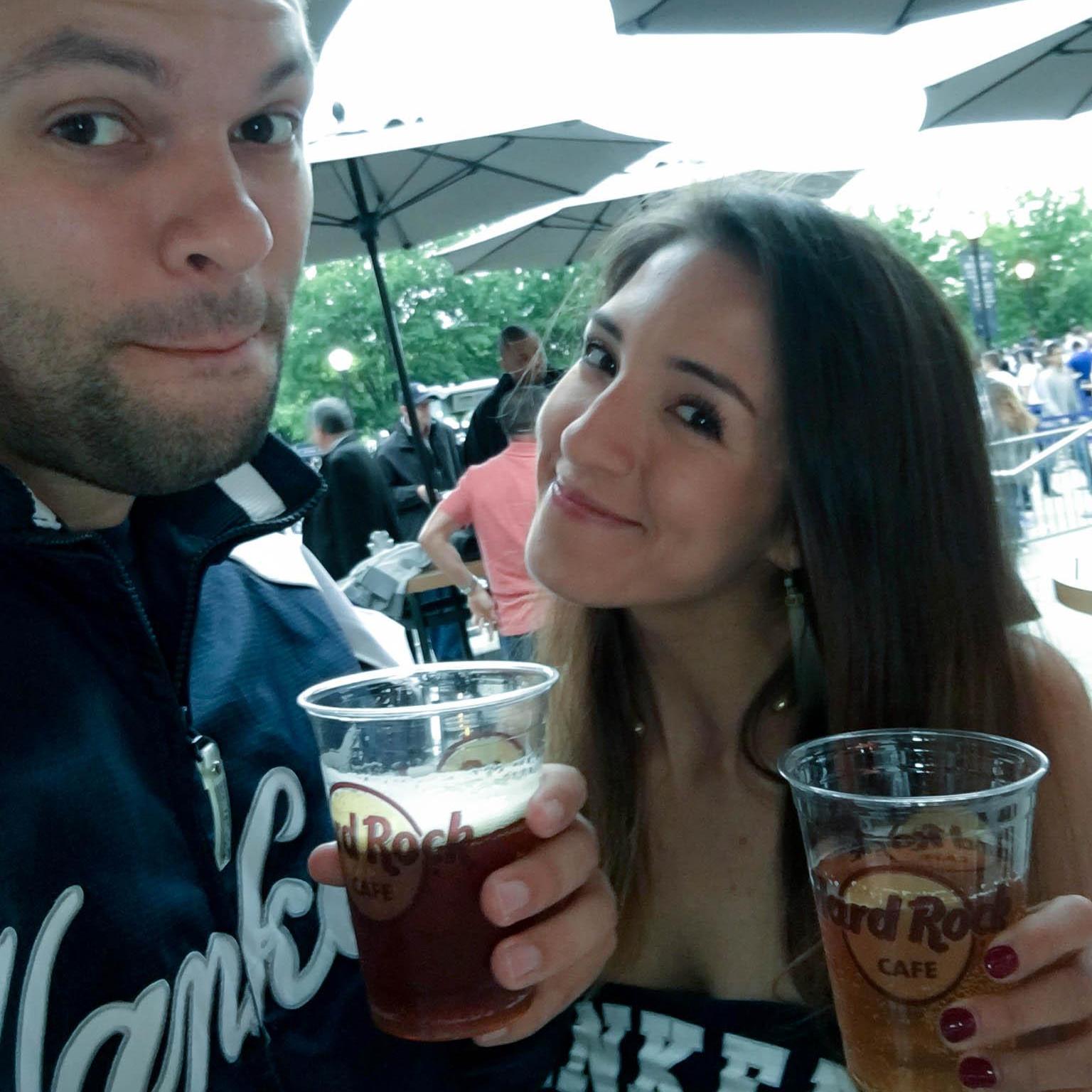 Enjoying baseball & beers in Yankee Stadium ⚾️🍻