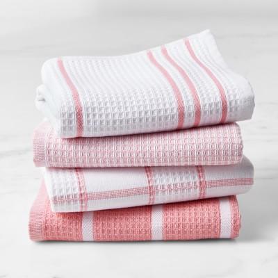 Super Absorbent Waffle Weave Multi-Pack Towels, Geranium Pink