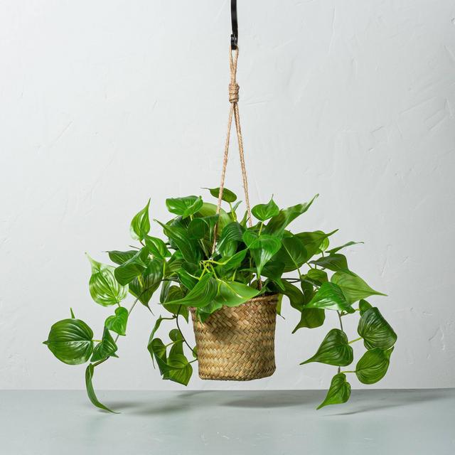 Faux Pothos Leaf Hanging Plant - Hearth & Hand™ with Magnolia