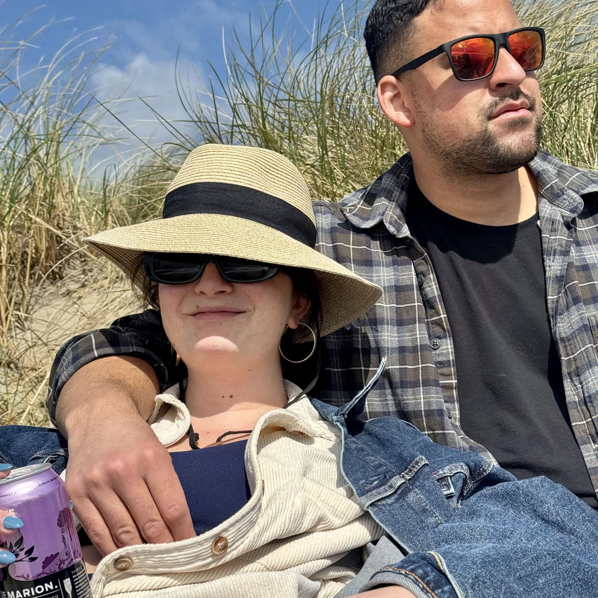 Post-elopement beach nap