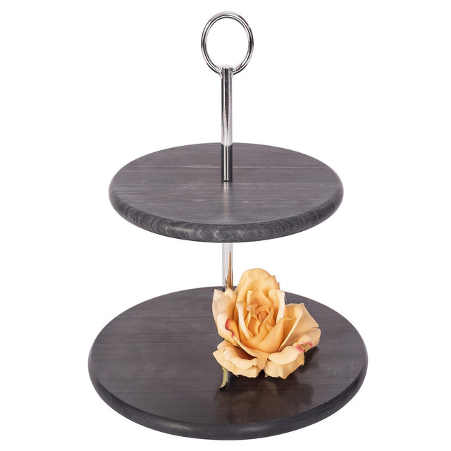 Artifacts Trading Company Artifacts Trading Company 2-Tier Round Dessert Plate