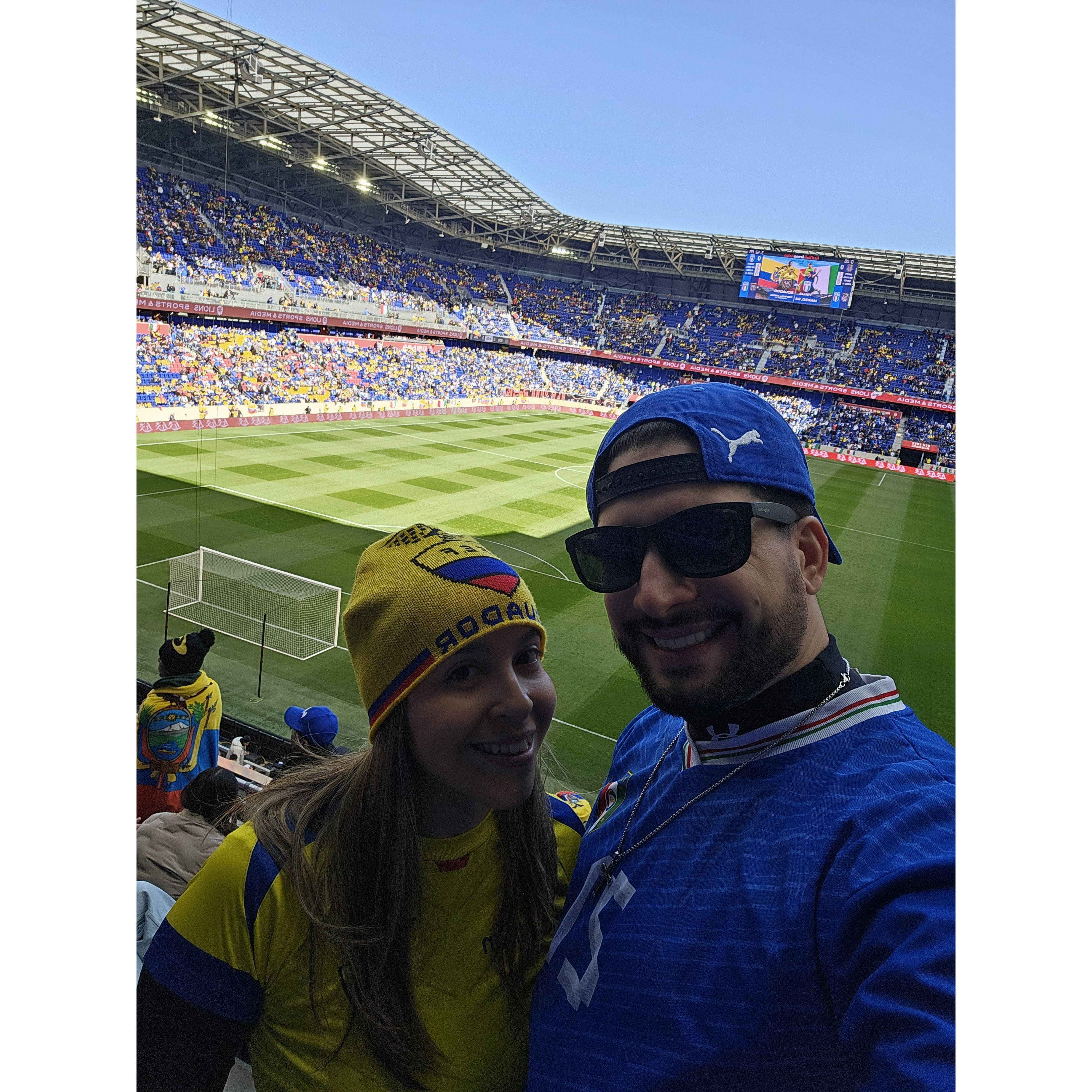 March 24, 2024 - Italy V. Ecuador Soccer Game