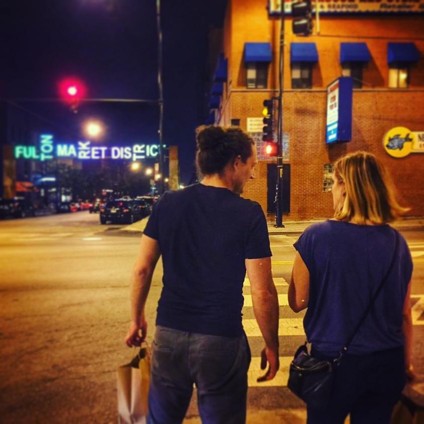 Fulton Market - where Dave lived when we first met. Many memories on this street!