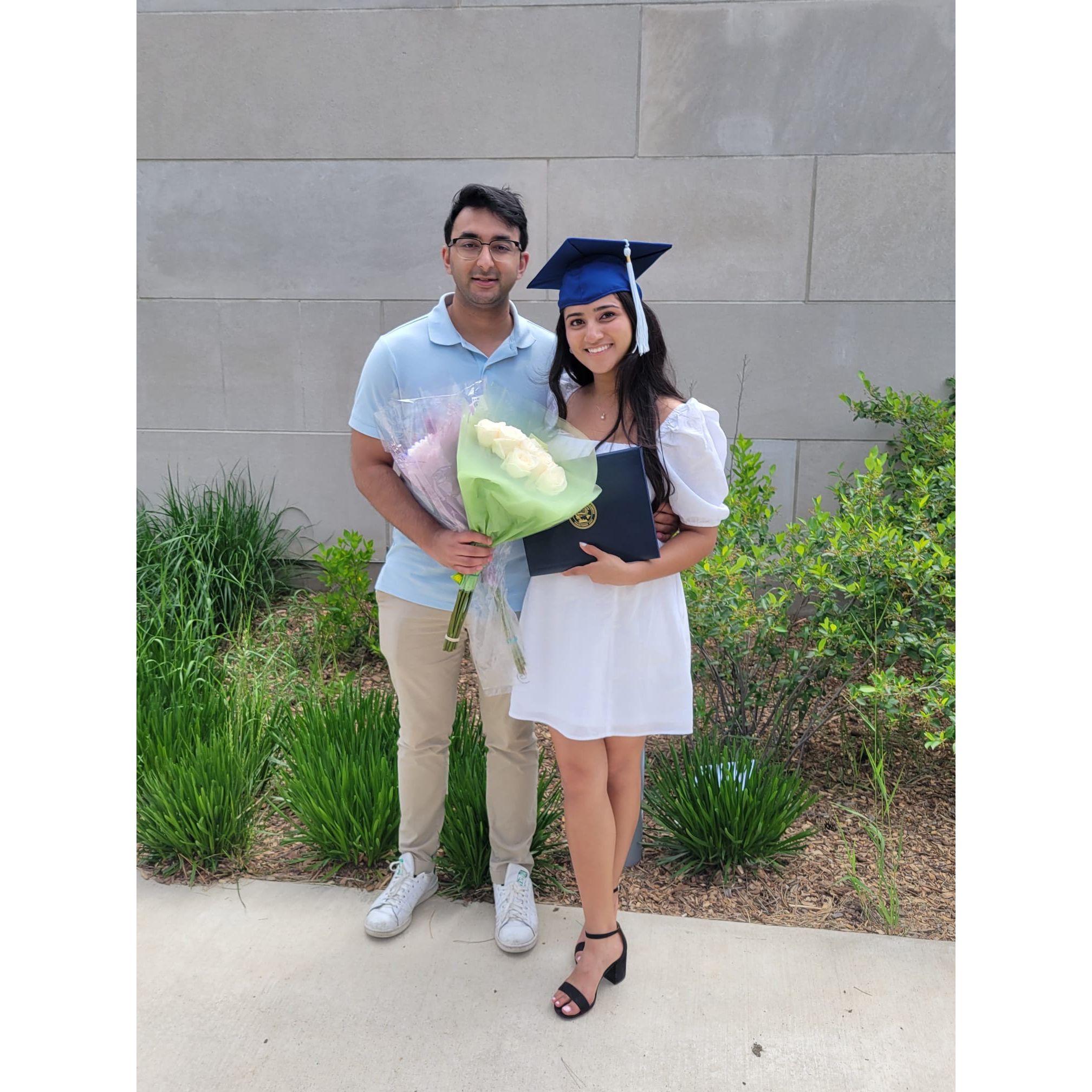 Priyanka's grad school graduation- May 2023